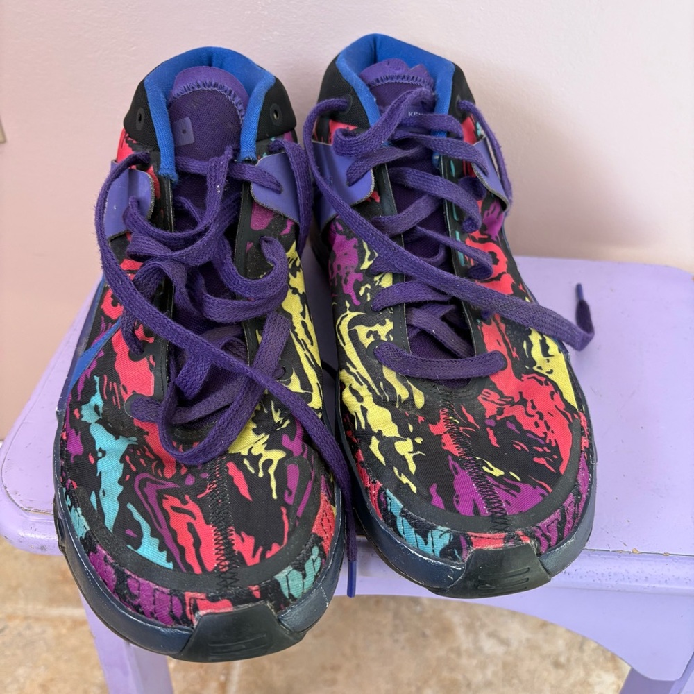 💚Nike Kevin Durant Multicolor Graphic Sneakers - Picture 2 of 7
